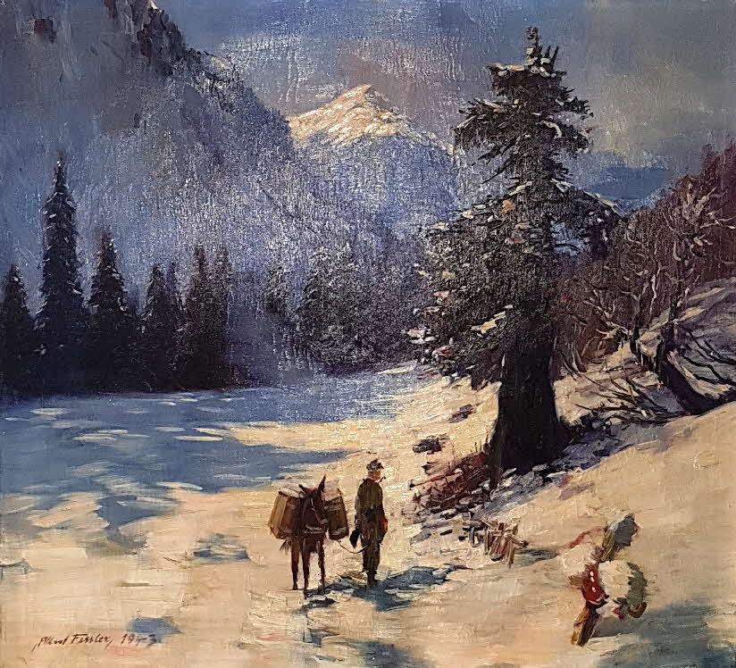 Winter in den Bergen 1943