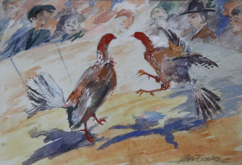 Hahnenkampf auf Ibiza 1932