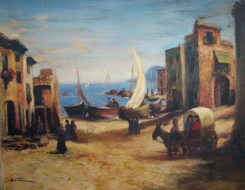 Hafen bei Cadaques 1960 - 80 x 100 cm