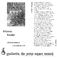 Ausstellung 1977: Caracas, Venezuela, Galeria de arte sans souci